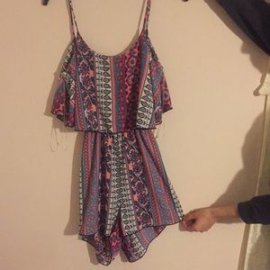 Charlotte Russe Tribal Print Romper